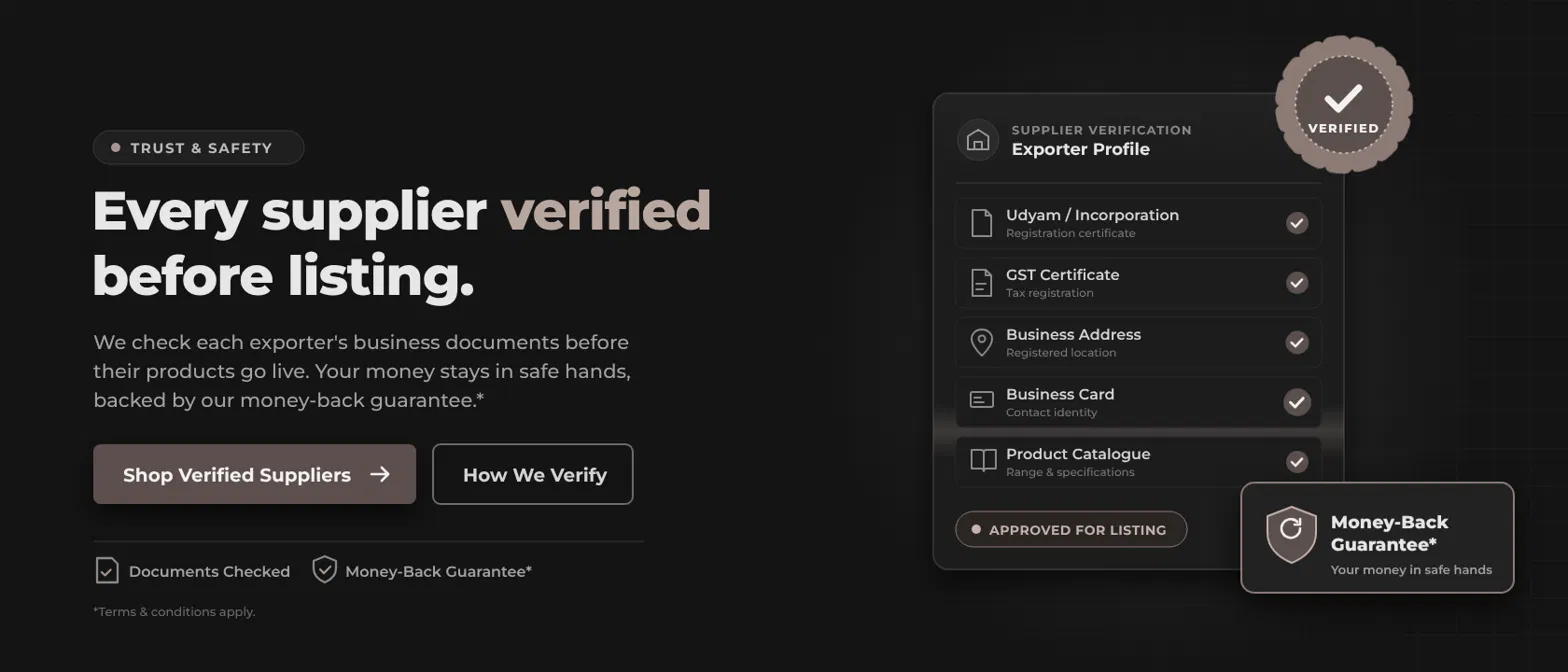 Verified Supplier from India