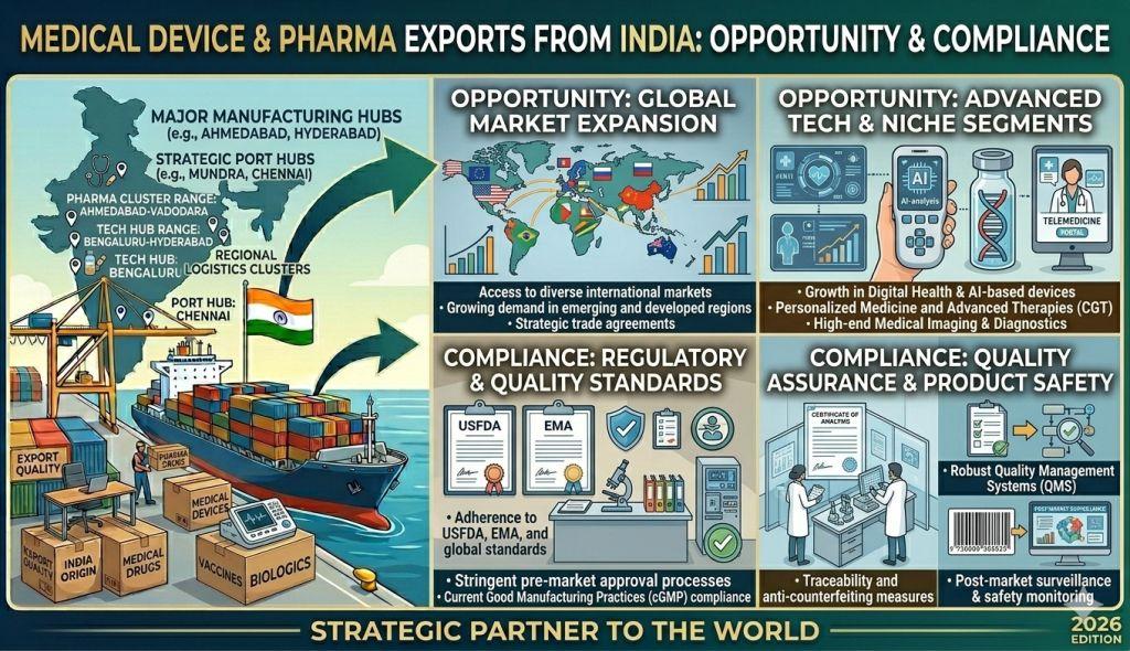Medical Device & Pharma Exports from India: Opportunity & Compliance