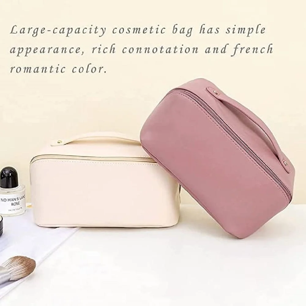 Leather Cosmetics Makeup Bag