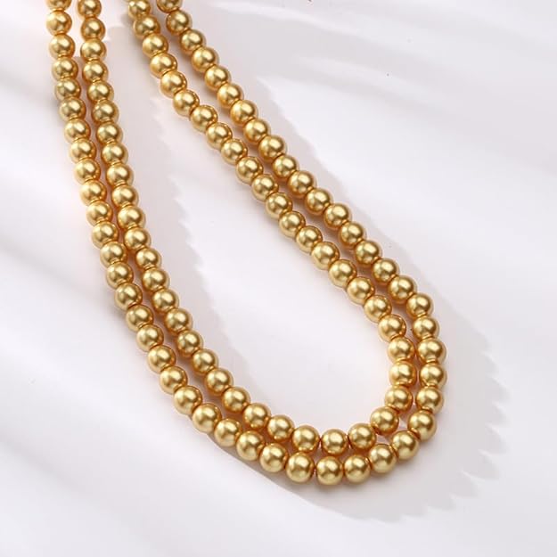 Long Pearl Strand Necklace