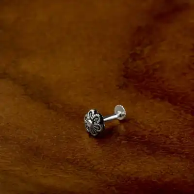 925 Silver Nose Stud Minimal Round Supplier