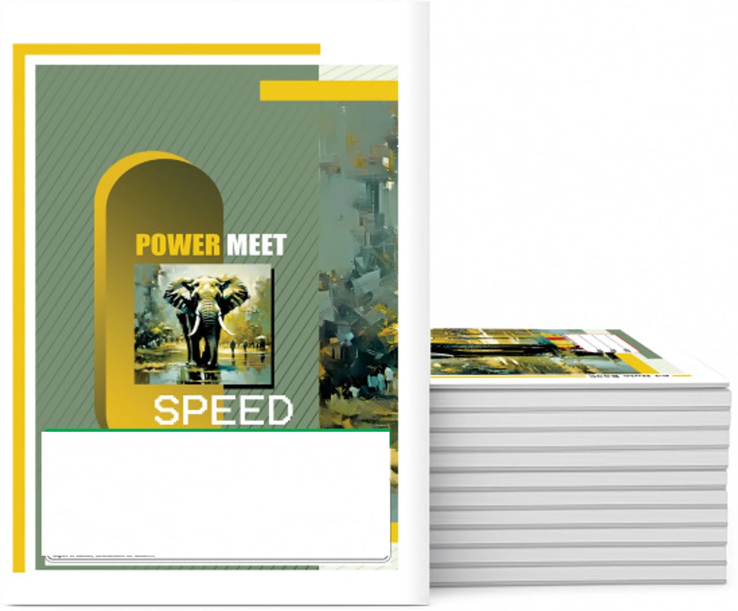 A4 Notebook Sinle Line 104 Pages (Multicolor, Pack of 6)