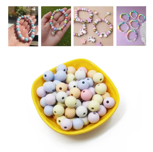 Acrylic Beaded Bracelet 8mm Smooth Finish Bulk Supplier