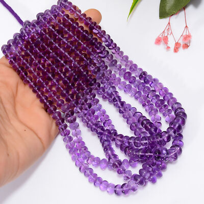 Amethyst Beads Necklace 6mm Faceted Gemstone Jewelry Supplier