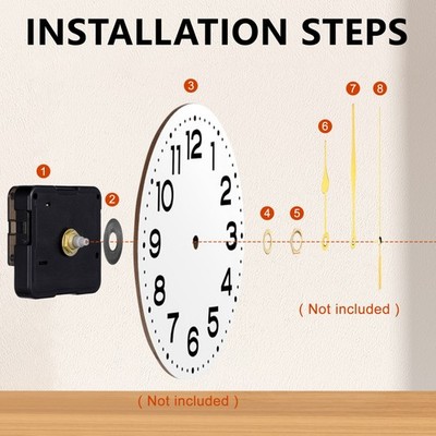 Battery Operated Wall Clock Step Movement
