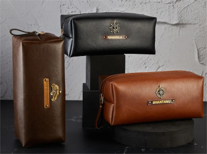 Bespoke Leather Travel Pouches