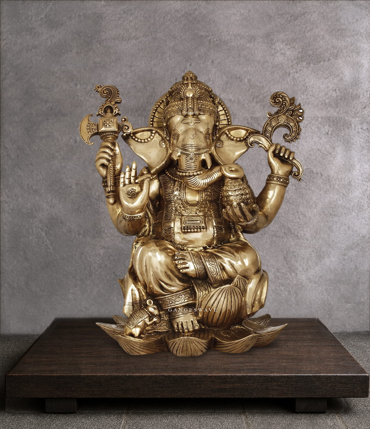 Brass Ganesha and Religious Statues