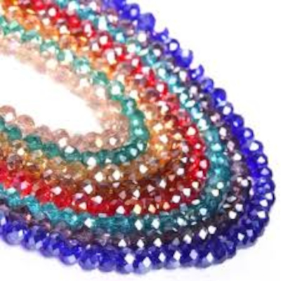 Crystal Beads Necklace 6mm Faceted Premium Jewelry Supplier