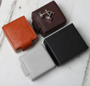 Custom Leather Cufflinks Cases