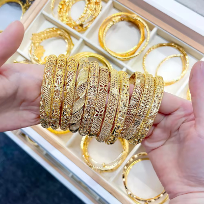 Gold Bangles 22K Plain Traditional Jewelry Bulk Supplier