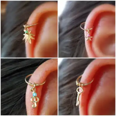 Gold Plated Helix Ring 16G Designer Supplier