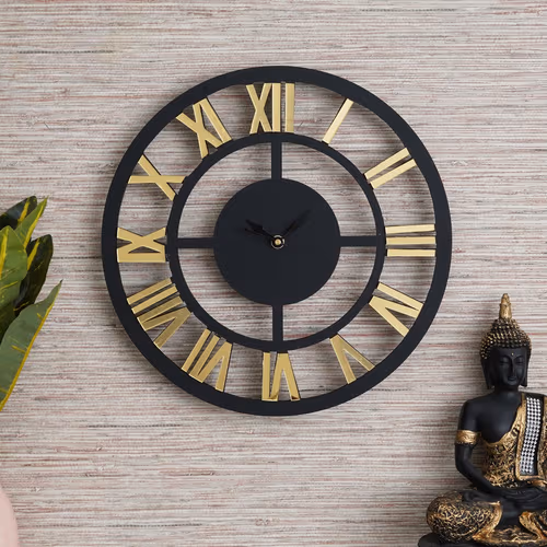 Modern Wooden Wall Clock with Numerals