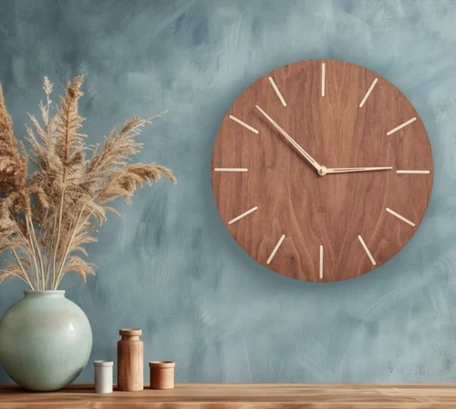 Modern Wooden Wall Clock