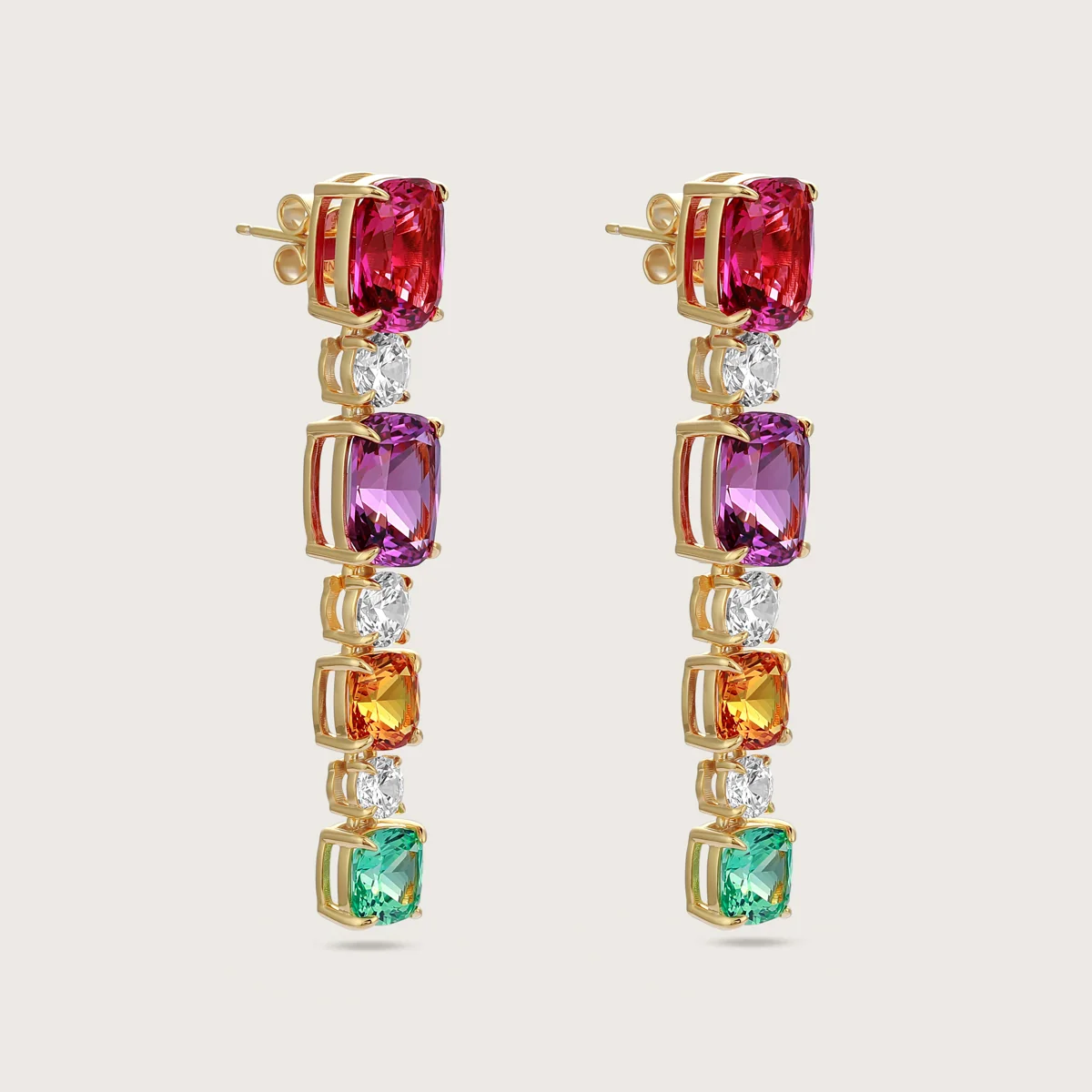 Multi Gemstone Earrings Manufacturer Mixed Stone Jewelry Supplier
