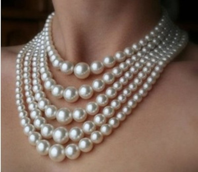 Multi-Strand Pearl Necklace