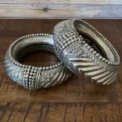 Oxidized Silver Bangles Tribal Jewelry Bulk Export Supplier
