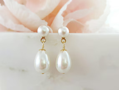 Pearl Drop Earrings for Women