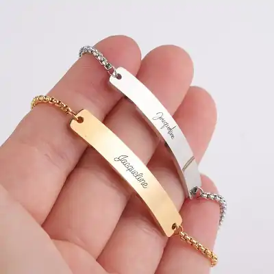 Personalized Bracelets Custom Name Engraving Jewelry Supplier