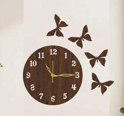 Premium Wooden Wall Clock for Living Room Decor