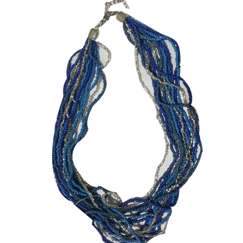 Seed Bead Necklace 3mm Multi Color Handmade Supplier