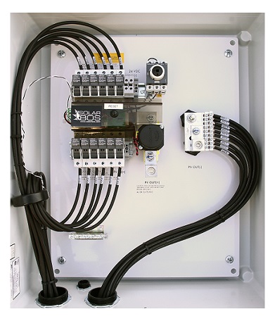 Solar Combiner Box Utility Protection System