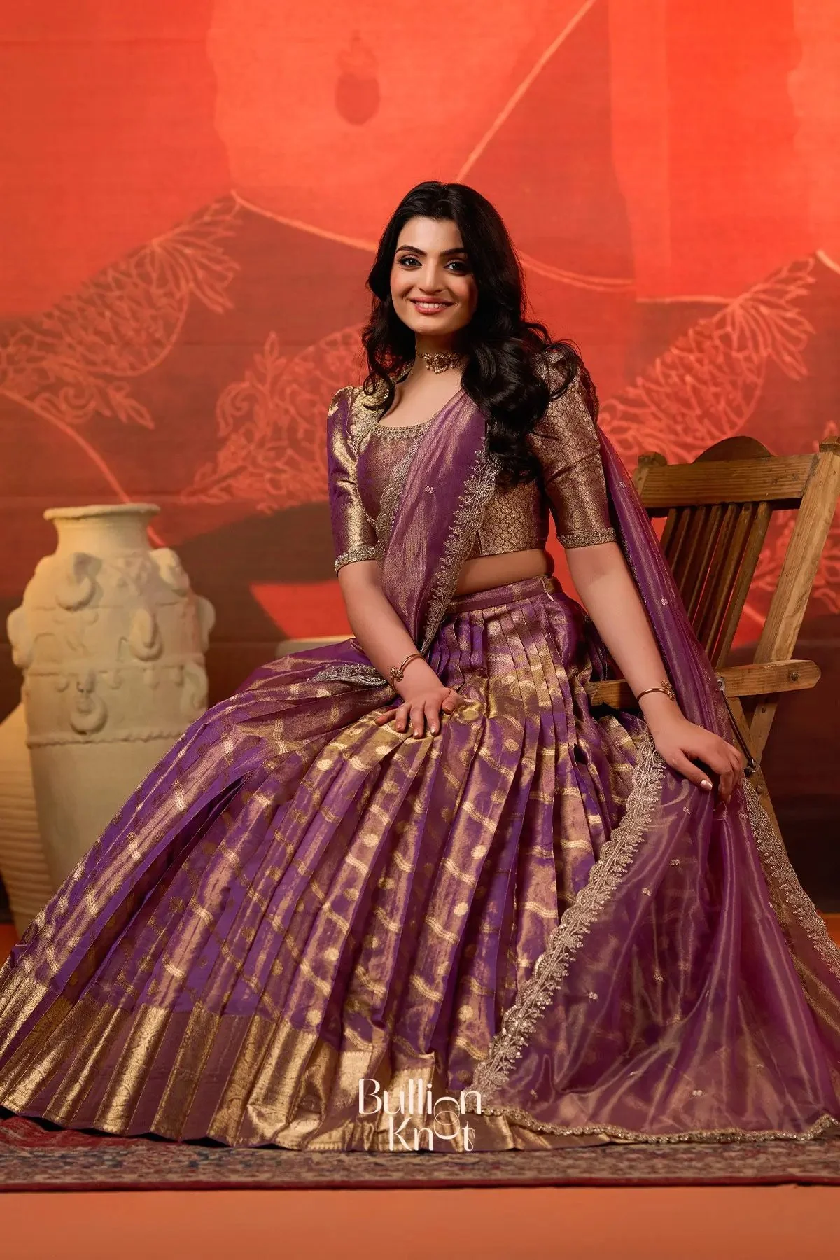South Indian Bridal Half Saree Silk Supplier