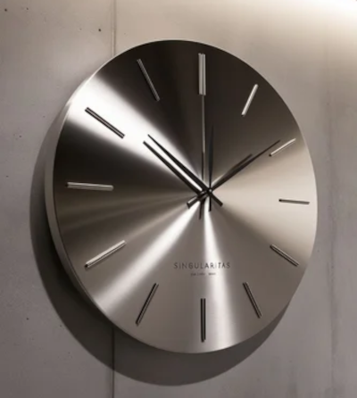 Stainless Steel Wall Clock Modern Design