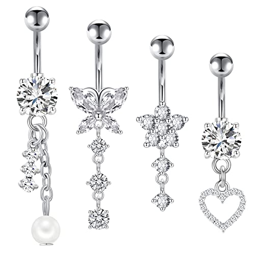 Steel Belly Ring 14G Dangling Charm Supplier