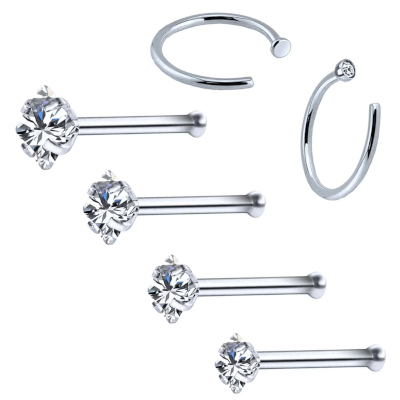 Steel Nose Ring 22G Lightweight Piercing Supplier