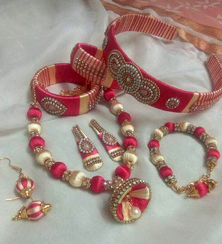 Thread Bridal Jewelry Set Fabric Wedding Jewelry Supplier