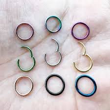 Titanium Nose Ring 18G Anodized Green Supplier