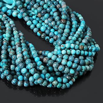 Turquoise Beads Necklace 10mm Natural Finish Supplier