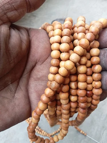 Wooden Beaded Necklace 12mm Natural Finish Handmade Supplier