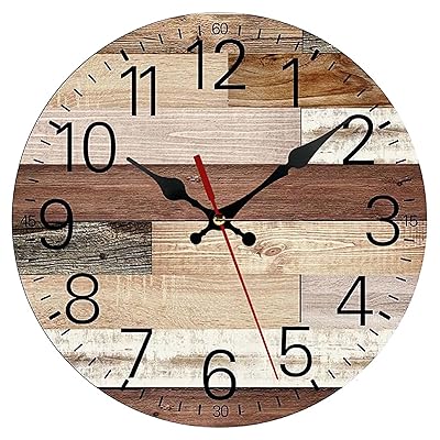 Wooden Round Wall Clock