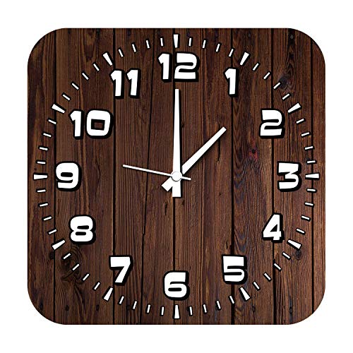 Wooden Square Clock