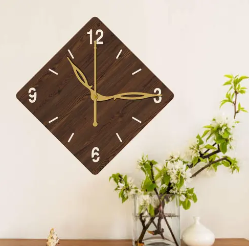Wooden Wall Clock with Modern Design